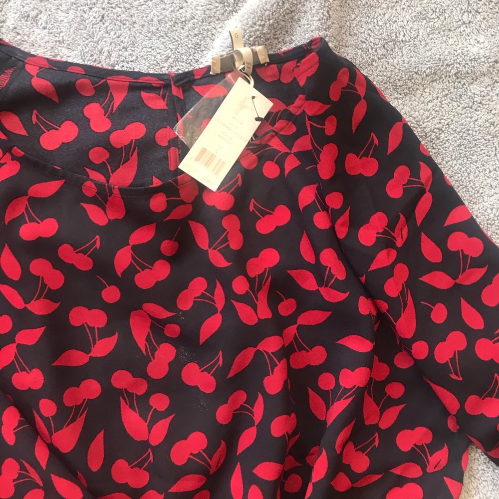 Joie NWT Navy Red Short dress - size L